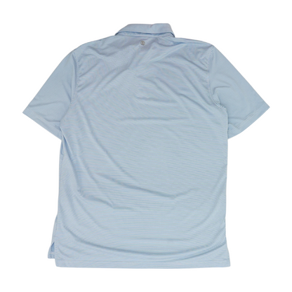 Blue Striped Short Sleeve Polo