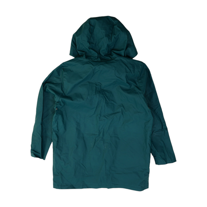 Green Solid Rain Jacket