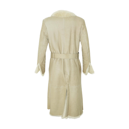 Vintage Fall-Winter 2001 Shearling-Lined Belted Coat