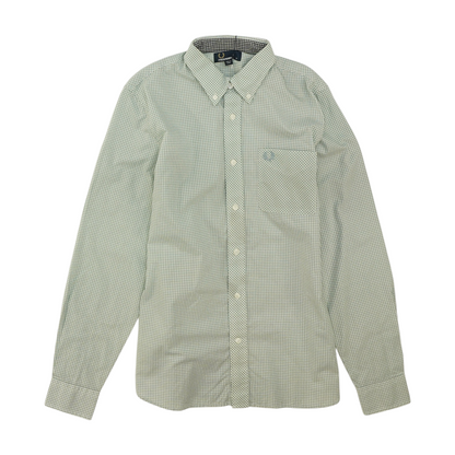Gray Check Long Sleeve Button Down