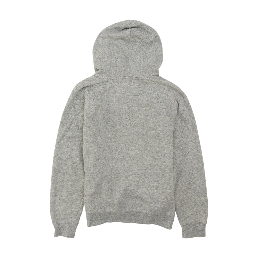 Gray Solid Hoodie Pullover