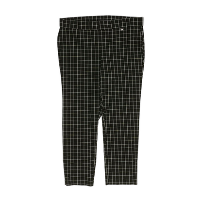 Black Check Regular Pants