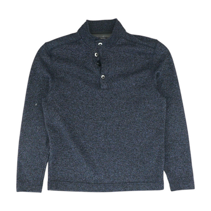 Navy Solid 1/4 Zip Sweater