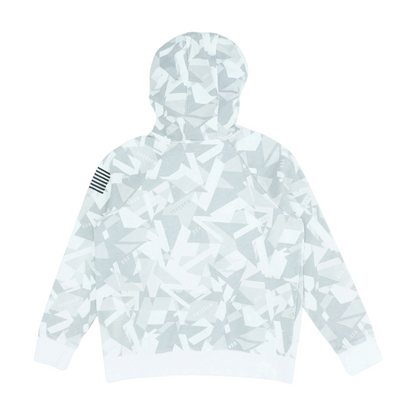 Gray Abstract Hoodie Pullover