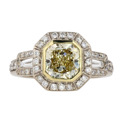 2 ctw 18K Two-Tone Gold Diamond Engagement Ring