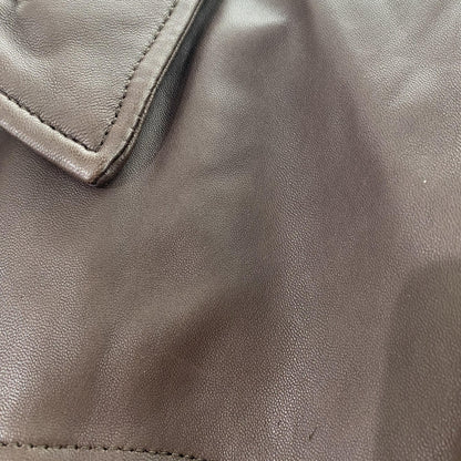 Brown Genuine Lambskin Leather Jacket