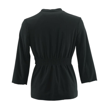 Black Solid Blazer