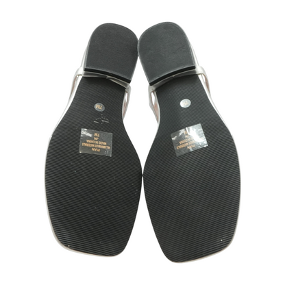 Silver Heeled Sandals