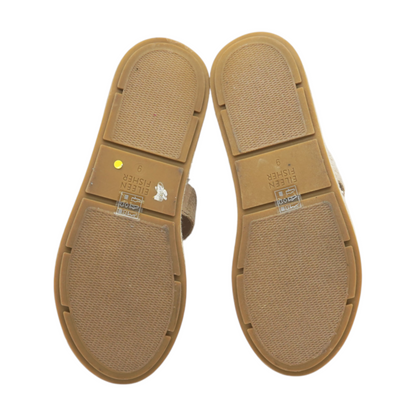 Beige Wedged Sandals