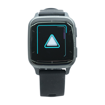 40mm Venu Sq 2 Gray Smartwatch Black Band Small