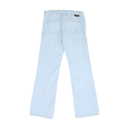 Blue Solid Jeans