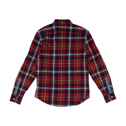 Red Plaid Long Sleeve Button Down