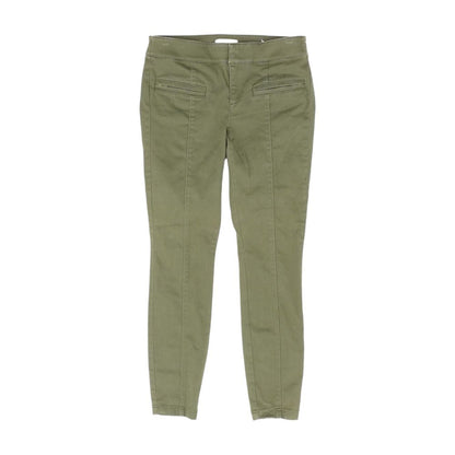 Green Solid Dress Pants