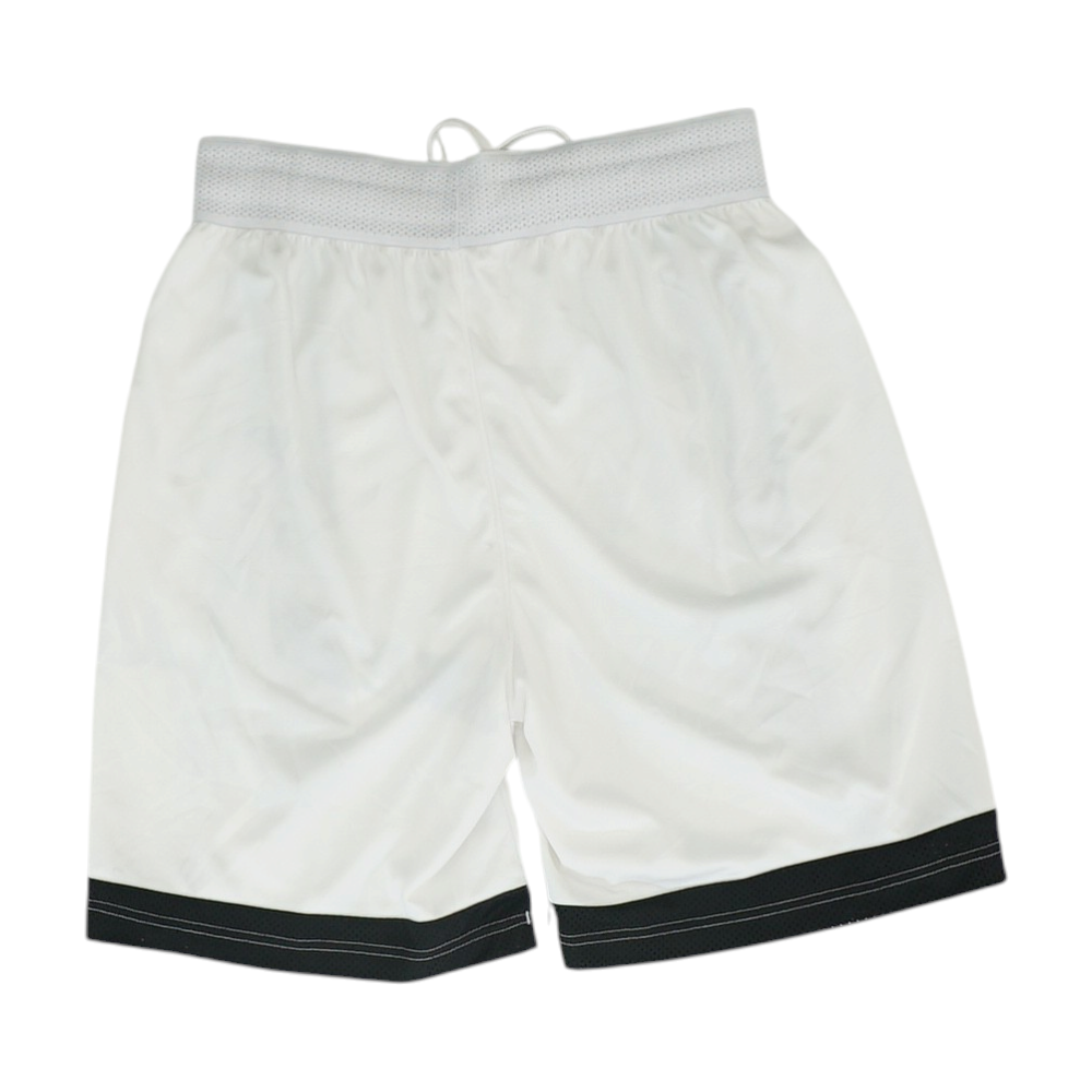 White Color Block Active Shorts