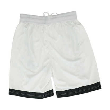 White Color Block Active Shorts