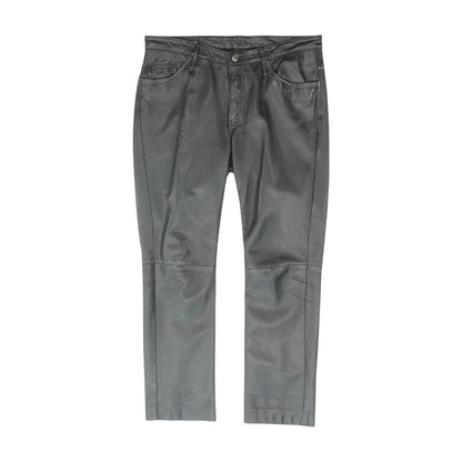 Black Solid Five Pocket Pants