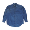 Navy Solid Long Sleeve Button Down