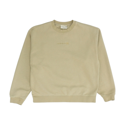 Tan Solid Sweatshirt Pullover