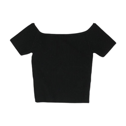 Black Knit Top