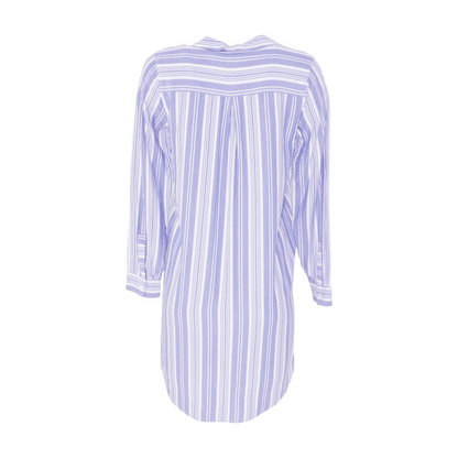 Blue Striped Mini Dress