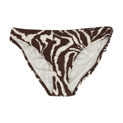 Brown Animal Print Swim Bottom