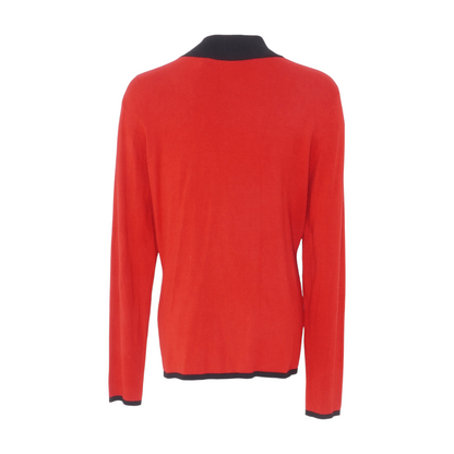 Red Cardigan Sweater