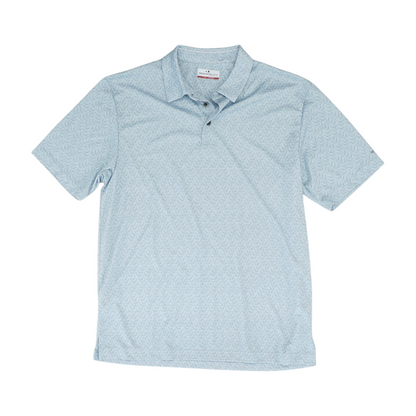 Gray Graphic Short Sleeve Polo