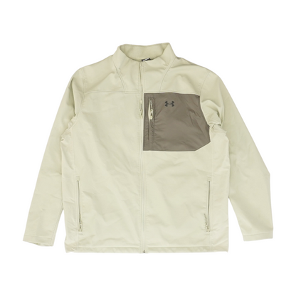 Beige Color Block Jacket