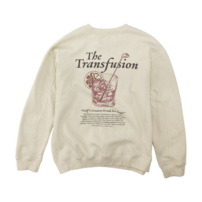 Cream Solid Sweatshirt Pullover