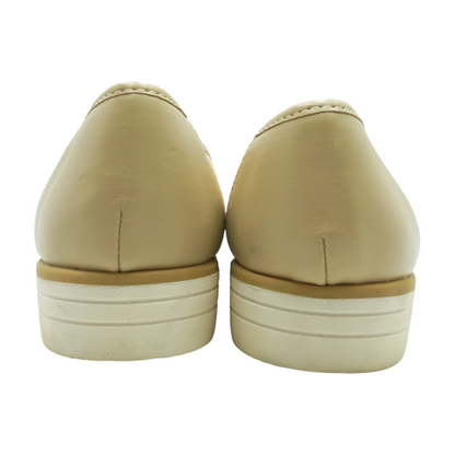 Beige Slip-On Flats
