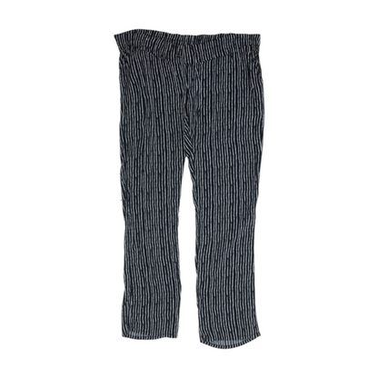 Navy Striped Pants
