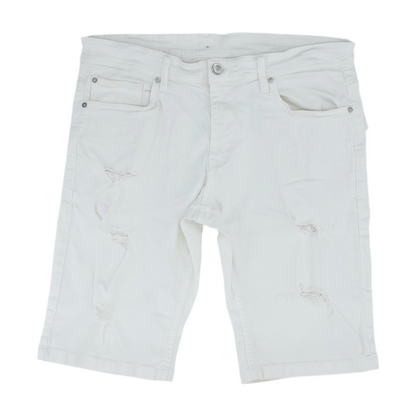 White Denim Shorts