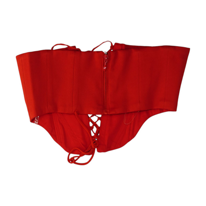 Red Cropped Blouse