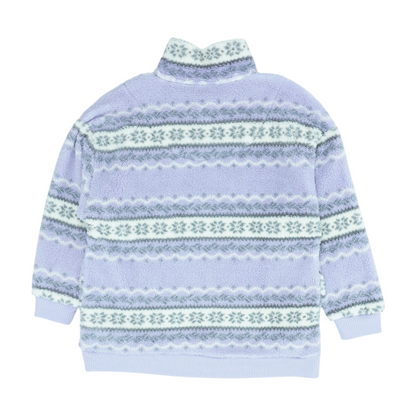 Purple Graphic 1/4 Zip Pullover