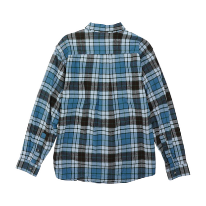 Blue Plaid Flannel Button Down