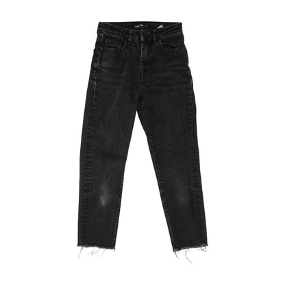 Black Solid Jeans