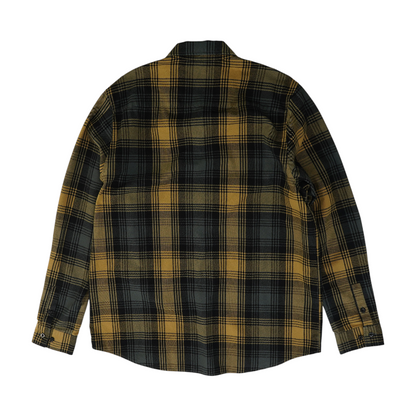 Tan Plaid Flannel Button Down