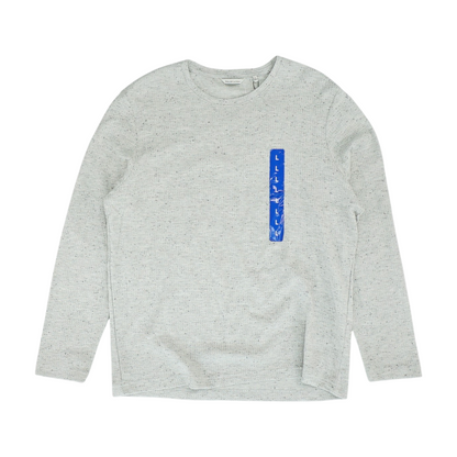 Gray Solid Sweatshirt Pullover