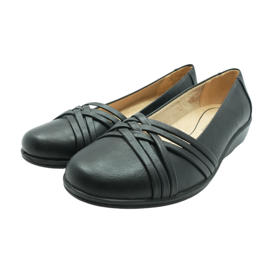 Black Slip-On Flats