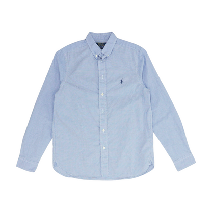 Blue Check Long Sleeve Button Down