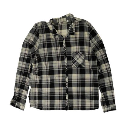 White Plaid Button Down