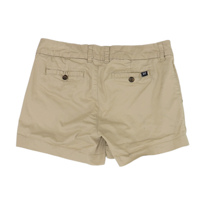 Beige Solid Chino Shorts