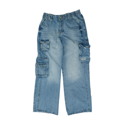 Blue Wide Leg Jeans
