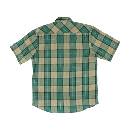 Green Check Short Sleeve Button Down