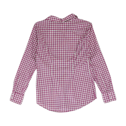 Pink Check Button Down