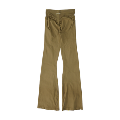 Beige Bootcut Pants