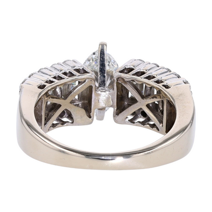 1 3/4 ctw 14K White Gold Diamond Engagement Ring