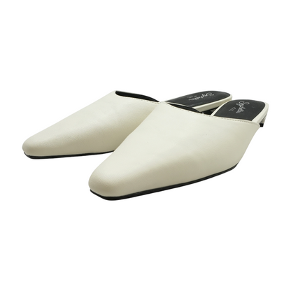 White Slip-On Flats