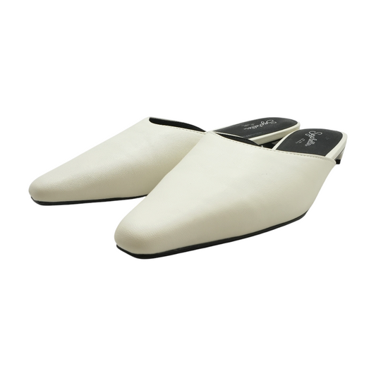 White Slip-On Flats