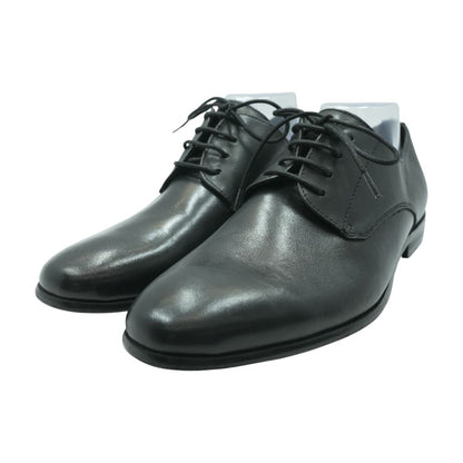 Black Leather Derby/oxford Dress Shoes